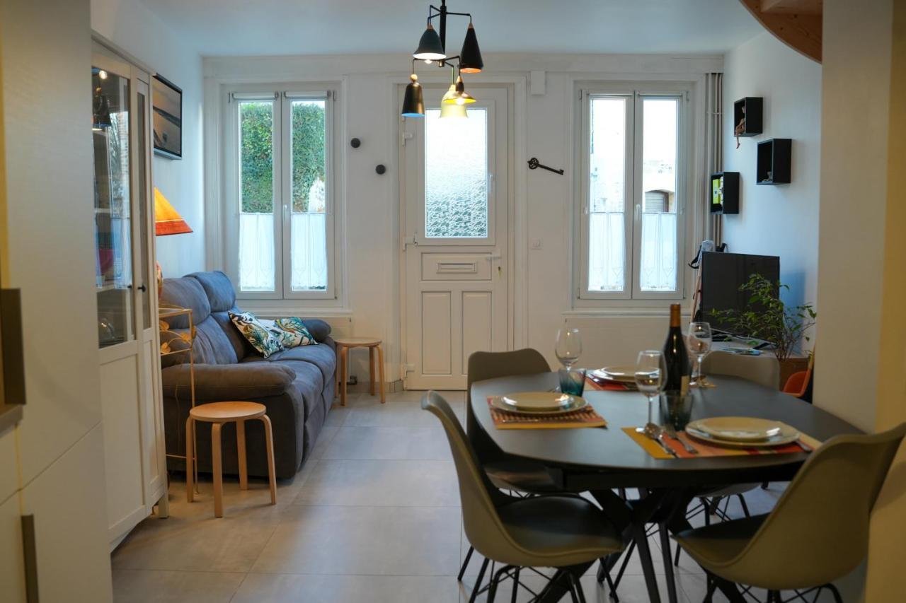 Maison Vue Baie Au Coeur Du Quartier De L'Abbaye Saint-Valéry-sur-Somme Luaran gambar